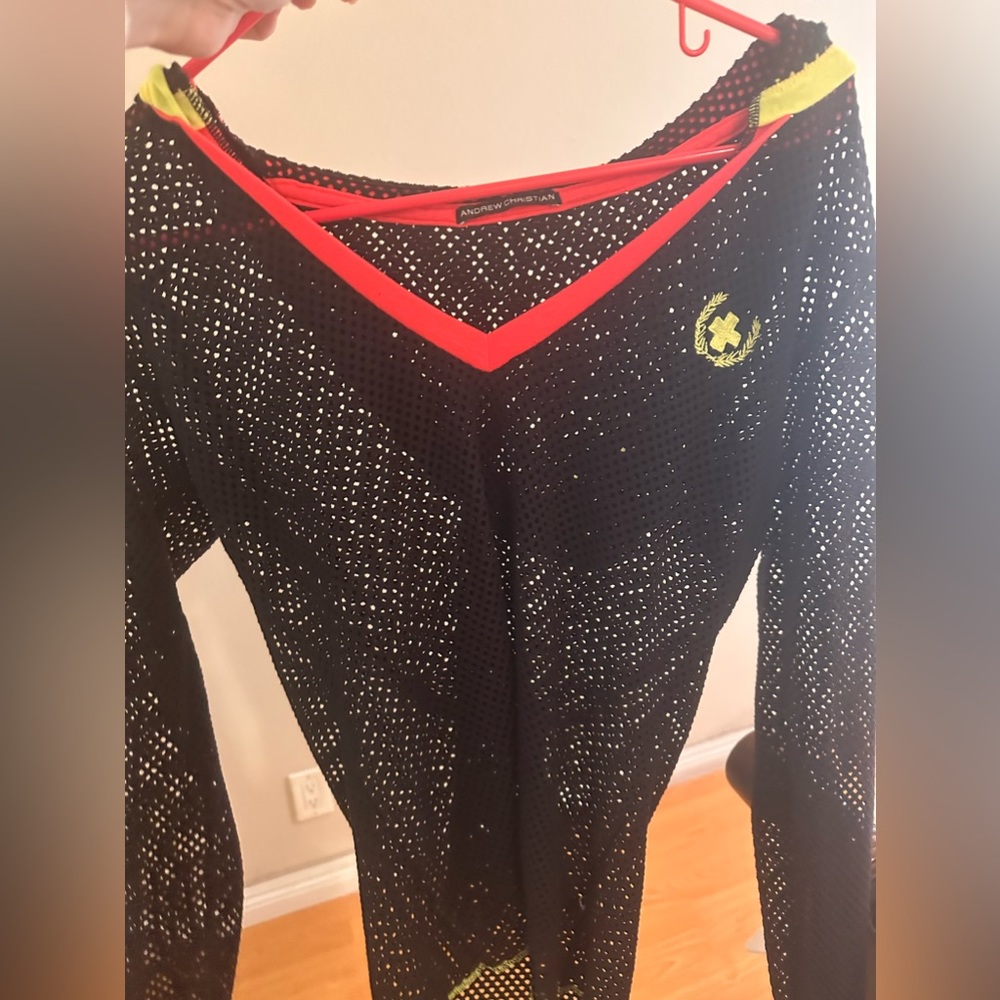 Black Fishnet long sleeve hoodie. Size S.